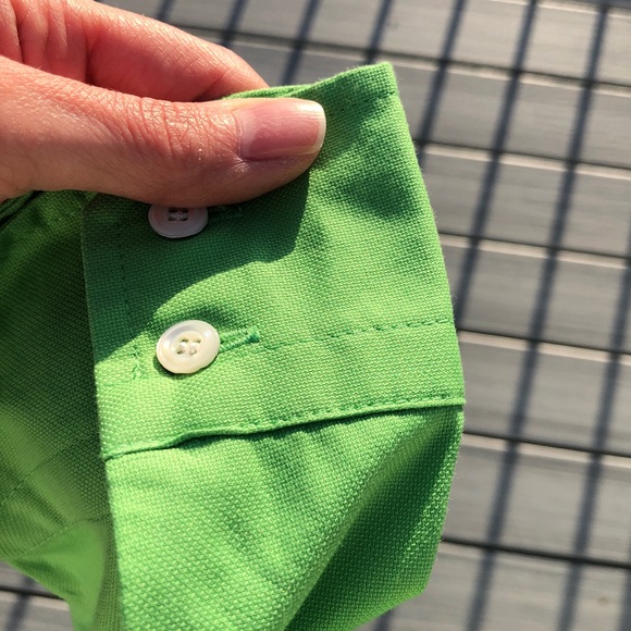 J. Crew Lime green button down, Sz 6 - Picture 7 of 7